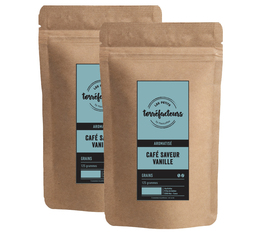 Les Petits Torréfacteurs - Vanille aromatisierte Kaffeebohnen 125 g x 2