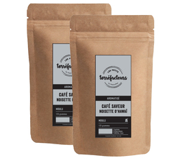 Les Petits Torréfacteurs gemahlener Kaffee mit Nussaroma 2 x 125 g 