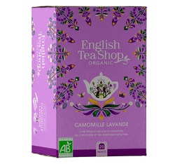 Bio -Kräutertee Kamille Lavendel 20 Teebeutel - English Tea Shop