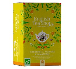  Kräutertee Zitronengras/Ingwer Zitrusfrüchte Bio - 20 Teebeutel - English Tea Shop
