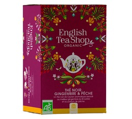 Schwarzer Tee Ingwer & Pfirsich Bio - 20 Teebeutel -English Tea Shop