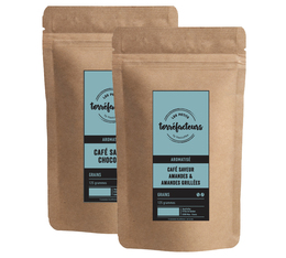 Les Petits Torréfacteurs - geröstete Mandeln aromatisierte Kaffeebohnen  250 g (2x125g) 