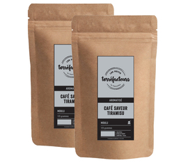 Les Petits Torréfacteurs gemahlener Kaffee mit Tiramisuaroma 2 x 125 g 