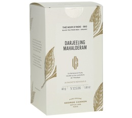 Schwarzer Bio-Tee Darjeeling Mahalderam 20 Teebeutel - George Cannon