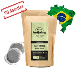 Les Petits Torréfacteurs - Kaffeepads Santominas Brasilien x 90