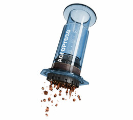 Aeropress - tragbarer Kaffeebereiter Clear hellblau