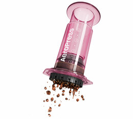Aeropress - tragbarer Kaffeebereiter Clear rosa
