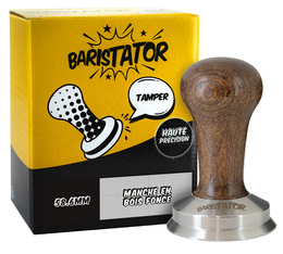 Tamper 58.6 mm hohe Präzision dunkles Holz - Baristator 