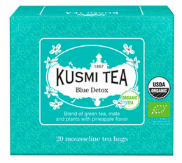 Grüner Tee und Mate - Blue Detox - 20 Teebeutel - Kusmi Tea
