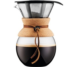 Bodum Pour-Over-Kaffeebereiter Kork und Leder - 8 Tassen