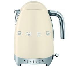 Wasserkocher KLF04CREU mit einstellbarer Temperatur Creme 1,7 L + Geschenk - SMEG