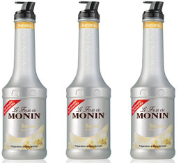 Monin Fruchtpüree Banane für Geschäftskunden - 3 x 1 L