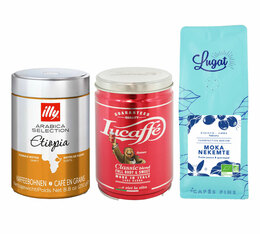 Illy, Lucaffè & Lugat - Kaffeebohnen Probierset 