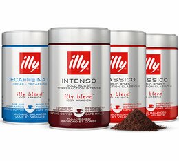 Illy - Probierset gemahlener Kaffee 4 x 250g