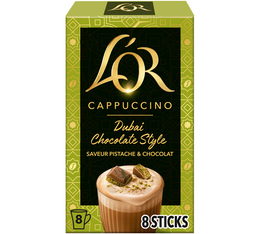 L'Or Espresso - Löslicher Kaffee – Cappuccino Dubai Chocolate Style - 8 Sticks