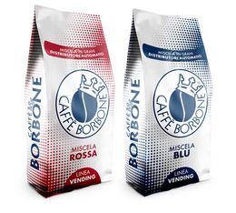 Caffè Borbone - Set Red Vending und Miscela Blu Kaffeebohnen 2 x 1 kg