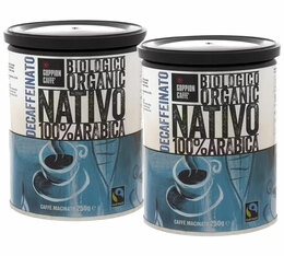 Goppion Caffè entkoffeiniert bio Nativo 100% Arabica gemahlener Kaffee 2 x 250 g 
