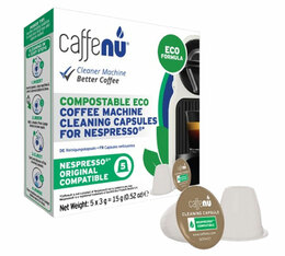 CAFFENU Reinigungskapseln ECO für Nespresso®-Maschine x 5