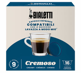 Bialetti - Cremoso - Kapseln kompatibel Lavazza® A Modo Mio - 16 Kapseln