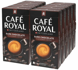 100 Nespresso* Original kompatible Kapseln Zartbitterschokolade – CAFÉ ROYAL