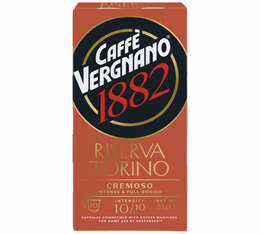Caffè Vergnano - 10 Nespresso* Original-kompatible Kapseln Cremoso Riserva Torino 