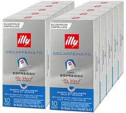 100 Nespresso* Original kompatible Kapseln entkoffeiniert – ILLY