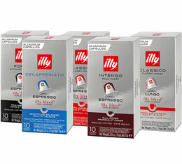 Illy - Probierset mit 50 Nespresso*-kompatiblen Kapseln Original 