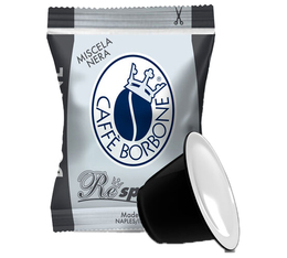 100 Nespresso* Original kompatible Kapseln Miscela Nera -  Caffè Borbone