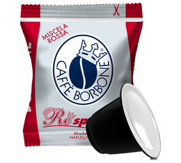 100 Nespresso* Original kompatible Kapseln Miscela Rossa - Caffè Borbone