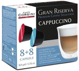 16 Nescafe* Dolce Gusto* kompatible Kapseln Cappuccino – Corsini