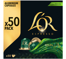 L'Or Espresso - 50 Nespresso*Original-kompatible Kapseln - Brazil