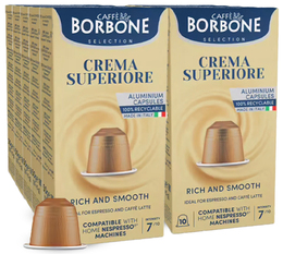 100 Nespresso* Original kompatible Kapseln Crema Superior – CAFFÈ BORBONE