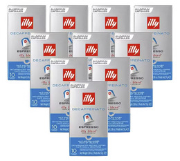 100 Nespresso* Original kompatible Kapseln entkoffeiniert – ILLY