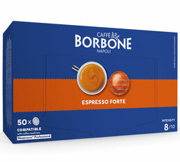 Caffè Borbone - 50 Nespresso*Pro-kompatible Kapseln „Espresso Forte“ 