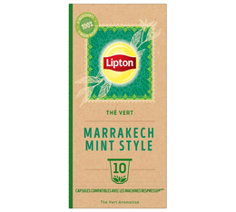 10 Nespresso* Original kompatible Kapseln Grüner Tee Marrakech Minze – LIPTON