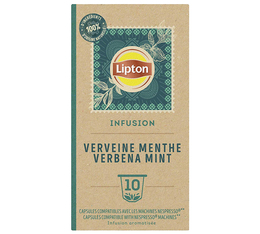 10 Nespresso* Original Compatible Capsules Verbena Mint Herbal Tea – LIPTON