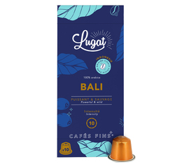 10 Nespresso* Original kompatible Kapseln Bali – Cafés Lugat