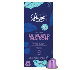 10 Nespresso* Original kompatible Kapseln Le Blend Maison– Cafés Lugat