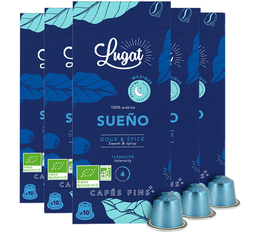 50 Nespresso* Original kompatible Kapseln Deca Bio Sueño – Cafés Lugat