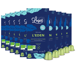100 Nespresso* Original kompatible Kapseln L’Eden Bio – CAFÉS LUGAT