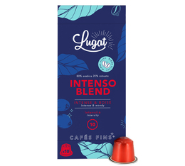 10 Nespresso* Original kompatible Kapseln Intenso Blend – Cafés Lugat