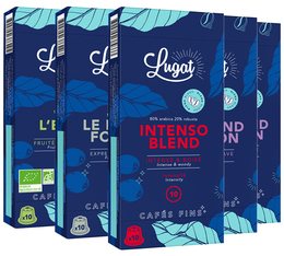 Probierset Blend – 50 Nespresso* Original kompatible Kapseln – CAFÉS LUGAT