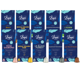 Cafés Lugat - Probierset- Kompatibel mit Nespresso® - 100 Kapseln