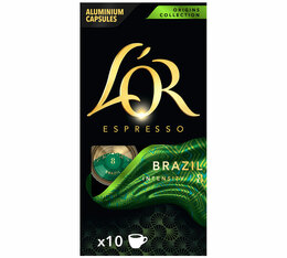 10 Nespresso* Original-kompatible Kapseln - Brazil - L'Or Espresso