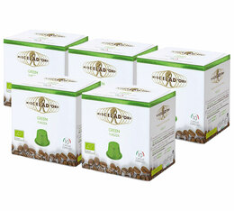 50 Nespresso* Original kompatible Kapseln Green Purezza Bio – MISCELA D'ORO