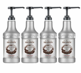Monin Topping Sauce Zartbitterschokolade für Geschäftskunden 4 x 1,89 L