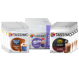 Tassimo - Probierset Schokoladengetränke - 104 Tassimo Kapseln