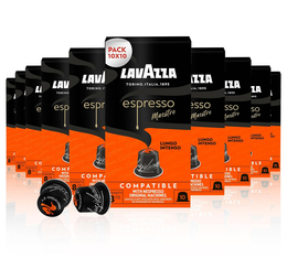 100 Nespresso* Original kompatible Kapseln Espresso Maestro Lungo Intenso – LAVAZZA