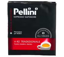 Pellini Espresso Superiore n° 42 Tradizionale gemahlen (2 x 250g)