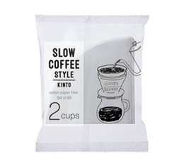 Kinto Konischer Filter für Dripper 2 Tassen x 60
